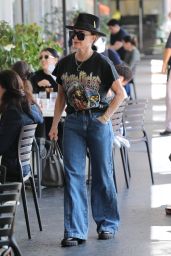 Kyle Richards Arrives for Lunch Rocking a “Stevie Nicks” Shirt 03/21/2024