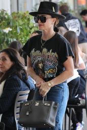 Kyle Richards Arrives for Lunch Rocking a “Stevie Nicks” Shirt 03/21/2024