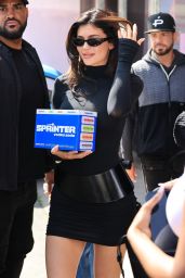 Kylie Jenner in a Mini Dress - Promotes Her Latest Venture SPRINTER Vodka Soda 03/21/2024