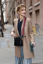 Kyra Sedgwick Exits The View Talk Show in New York 03/27/2024