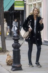 Lady Victoria Hervey on the Kings Road in Chelsea 03/28/2024