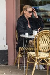 Lara Stone at a Cafe in North London 03/21/2024
