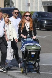 Lindsay Lohan at La Escala in Beverly Hills 03/16/2024