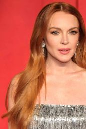 Lindsay Lohan at Vanity Fair Oscar Party in Los Angeles 03/10/2024