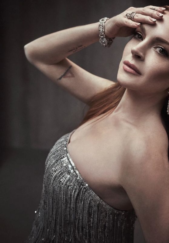 Lindsay Lohan – Vanity Fair Oscar Party Photoshoot March 2024