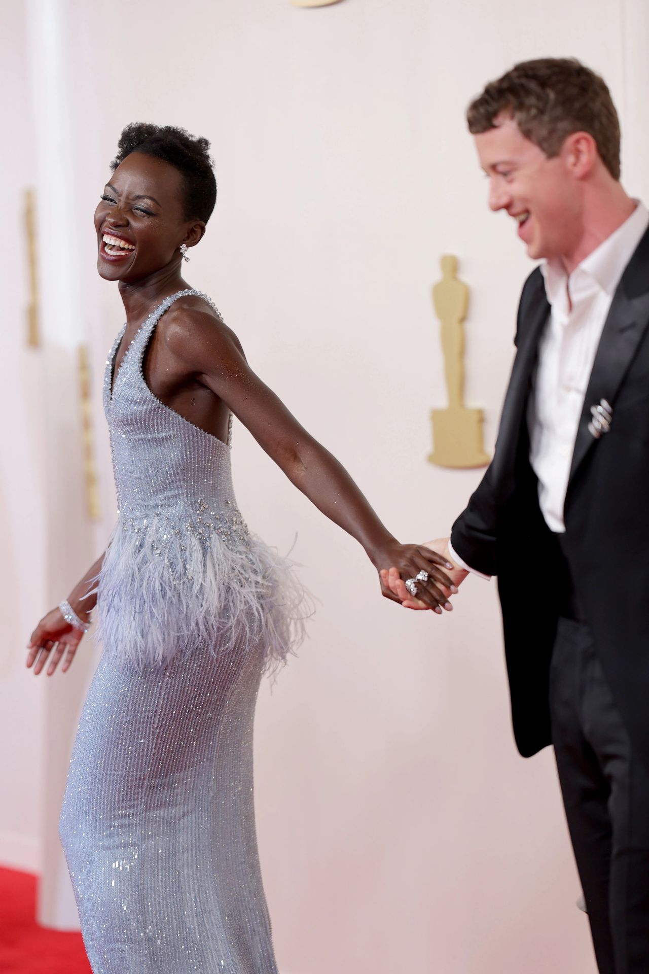 Lupita Nyong'o at Oscars 2024 Red Carpet • CelebMafia