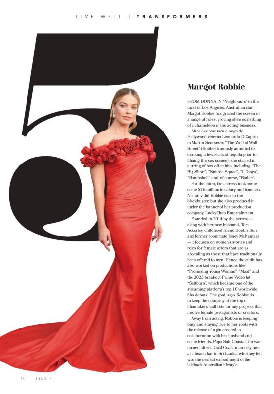 Margot Robbie - Winning Magazine 03/11/2024 Issue
