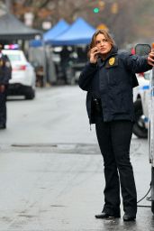 Mariska Hargitay at the "Law and Order: Special Victims Unit" Set in Chelsea, Manhattan 03/06/2024