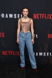 Millie Bobby Brown - "Damsel" Photo Call at The Plaza Hotel in New York City 02/29/2024