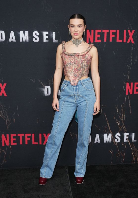 Millie Bobby Brown - "Damsel" Photo Call at The Plaza Hotel in New York City 02/29/2024