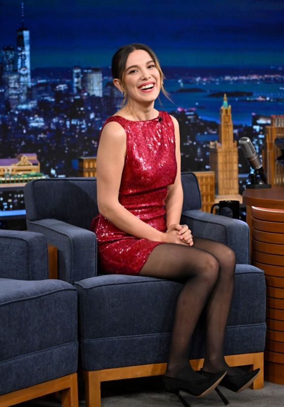 Millie Bobby Brown on The Tonight Show Starring Jimmy Fallon in NYC 02/29/2024