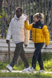 Najwa Nimri With Her Boyfriend the Model Jose Mendes Vieira Out in Madrid 03/07/2024