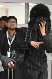 Naomi Campbell Arrives at JFK Airport in New York 03/06/2024