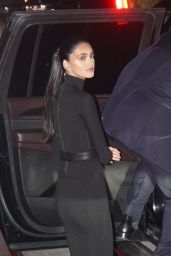 Neelam Gill in a Turtleneck and Pencil Skirt Arrives to the Beyonce and Jay-Z Oscars Oscars After Party in LA 03/10/2024