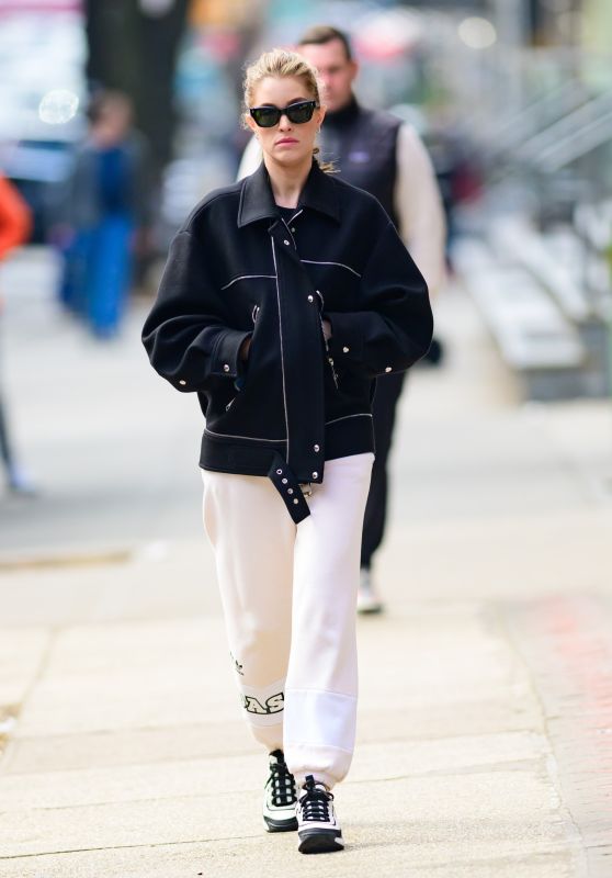 Nina Agdal Street Style - New York 02/27/2024