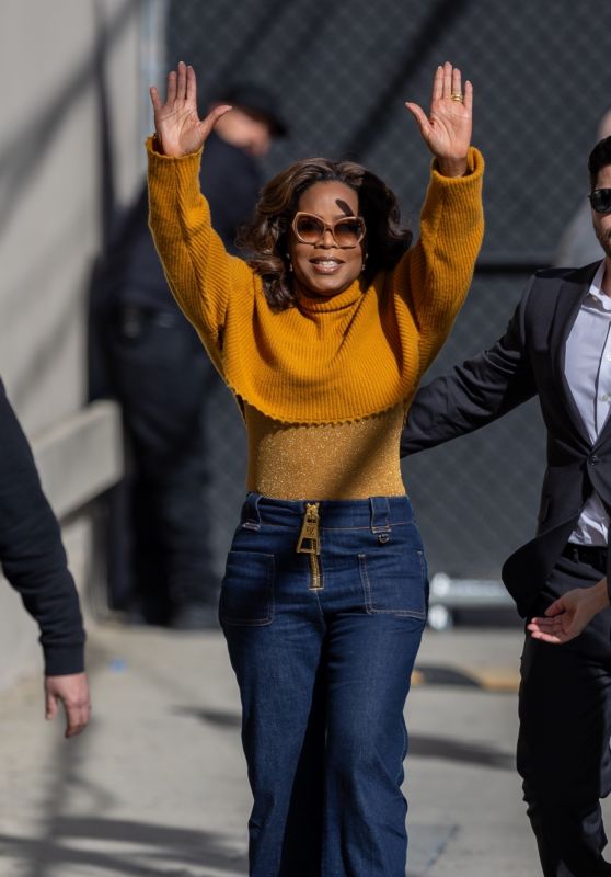 Oprah Winfrey Arriving to Jimmy Kimmel Live 03/14/2024