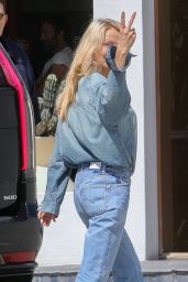 Pamela Anderson Arrives at RE/DONE in West Hollywood 03/11/2024