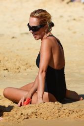 Pip Edwards in Swimsuit at the beach in Sydney 03/30/2024