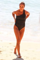 Pip Edwards in Swimsuit at the beach in Sydney 03/30/2024