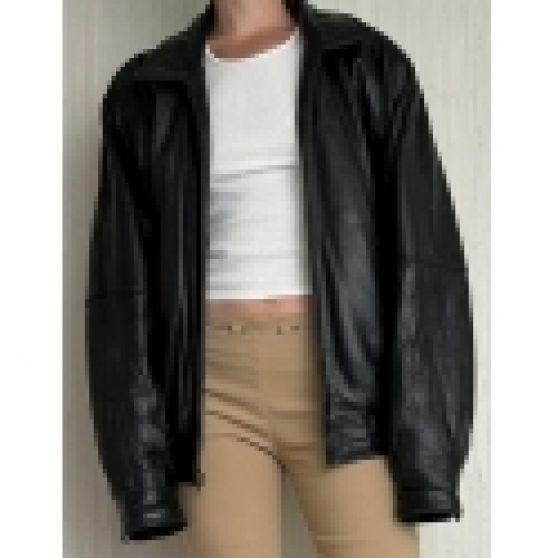 Previously Known Leather Black Jacket
