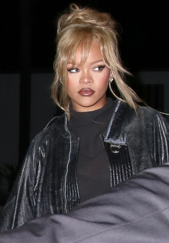Rihanna Arriving at a Charity Event at The Little Door in West Hollywood 03/26/2024