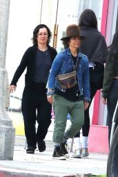 Sara Gilbert and Linda Perry Out in Los Angeles 03/10/2024