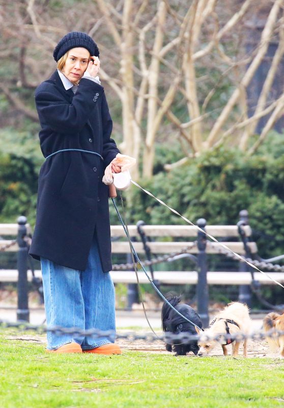 Sarah Paulson Taking a Stroll in New York 03/26/2024