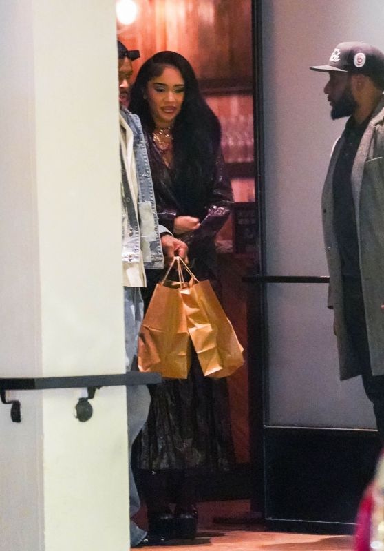Saweetie Leaving Dinner in Los Angeles 03/30/2024