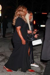 Serena Williams Leaves the Valentino after Party Dinner in Paris 03/03/2024