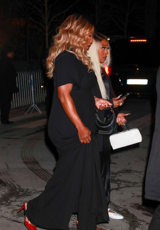 Serena Williams Leaves the Valentino after Party Dinner in Paris 03/03/2024