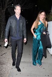 Sofía Vergara and Boyfriend Justin Saliman Arrive for Kylie Jenner