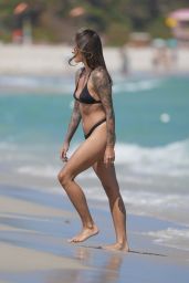 Sophia Thomalla in a Bikini at the Beach in Miami Beach 03/20/2024