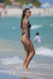 Sophia Thomalla in a Bikini at the Beach in Miami Beach 03/20/2024
