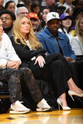 Adele and Rich Paul at LA Lakers Playoffs 04-27-2024