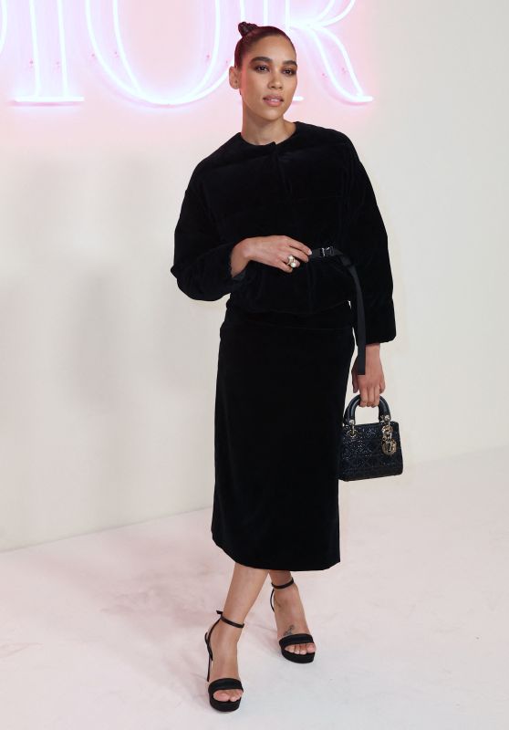 Alexandra Shipp at Dior Fall 2024 Fashion Show in New York 04-15-2024