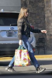 Alison Brie in Leather and Denim Grocery Shopping in Los Feliz 04-09-2024