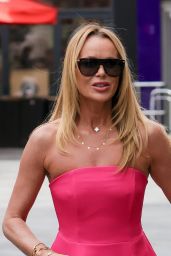 Amanda Holden in Barbie Pink Outfit in London 04/08/2024