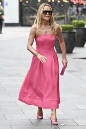 Amanda Holden in Barbie Pink Outfit in London 04/08/2024