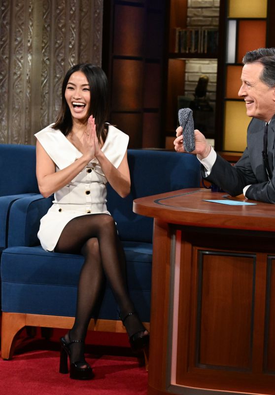 Anna Sawai - The Late Show with Stephen Colbert in NYC 04-15-2024