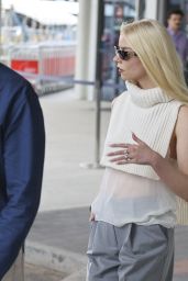 Anya Taylor-Joy at Sydney Airport 04-29-2024