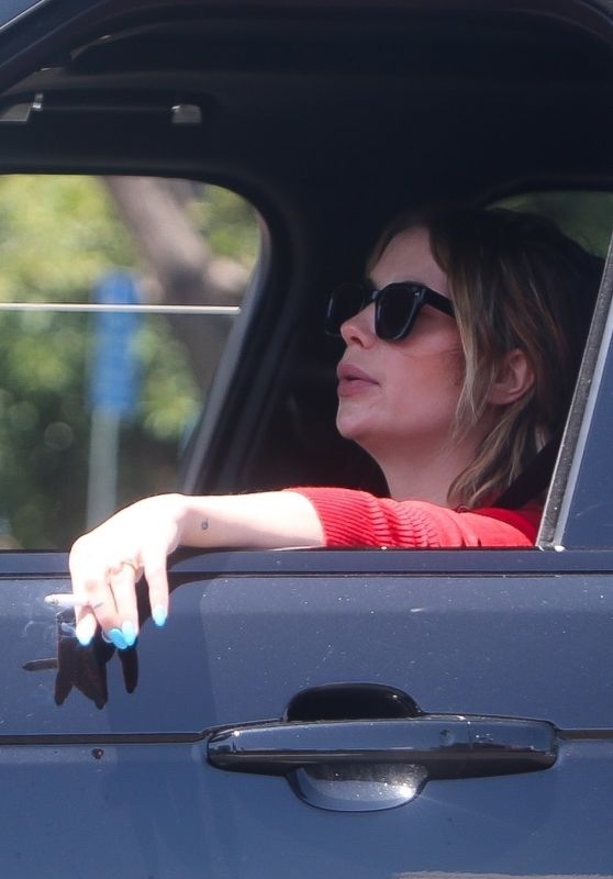 Ashley Benson Stuck in Traffic on West Hollywood