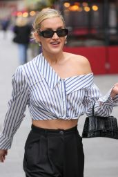 Ashley Roberts in a Short Shirt and Stylish Trousers in London 04-11-2024