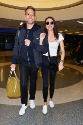 Bianca Wallace  and Ioan Gruffudd at LAX Airport 04-29-2024