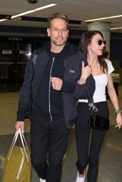 Bianca Wallace  and Ioan Gruffudd at LAX Airport 04-29-2024