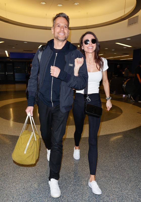 Bianca Wallace  and Ioan Gruffudd at LAX Airport 04-29-2024