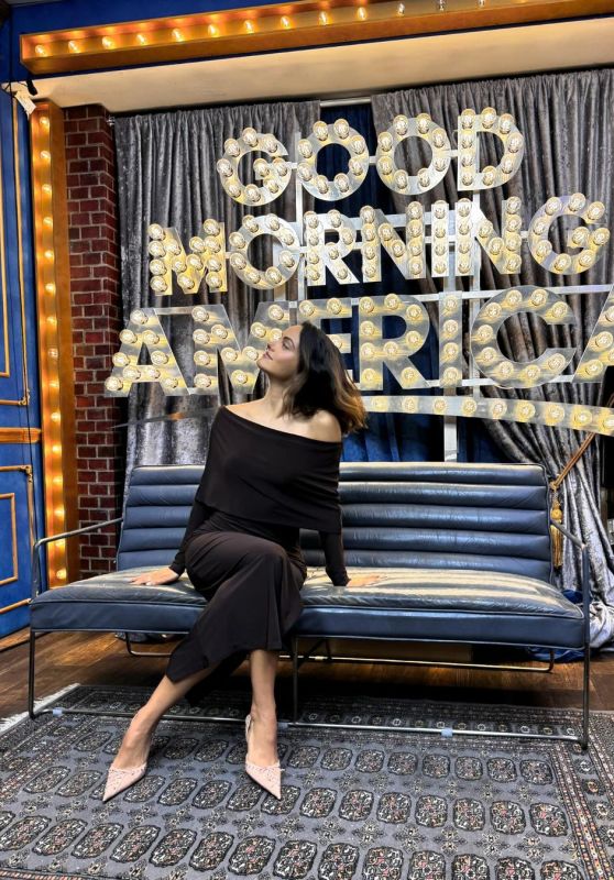 Camila Mendes at GMA in NYC 0403/2024