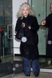 Cyndi Lauper Exits the Drew Barrymore Show in New York 04/03/2024