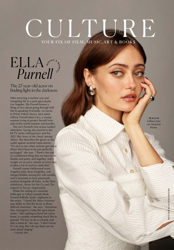 Ella Purnell - Marie Claire Australia May 2024 Issue