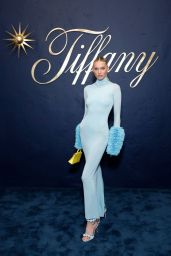 Elsa Hosk Stuns in Tiffany Blue Ensemble at Exclusive Event