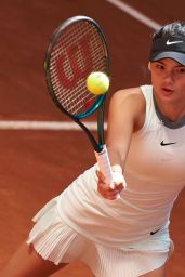 Emma Raducanu at Mutua Madrid Open 04-24-2024